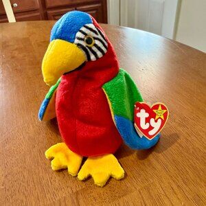 TY BEANIE BABY JABBER PARROT 1997